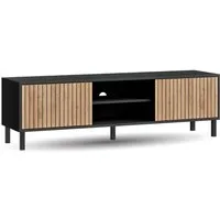 Planetmöbel TV-Schrank Liora TV Board, Lowboard 150 cm lang, TV Kommode (für Fernseher bis 65 Zoll, 1-St., Fernsehtisch für Wohnzimmer, viel Stauraum) Fernsehschrank mit zwei offenen Fächern