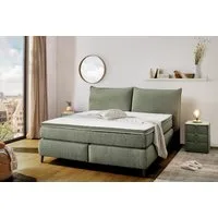 Jockenhöfer Gruppe Boxspringbett Hacienda, Breite 180cm,erhältlich in verschiedenen Farben, 7-Zonen-TTFK-Matratze, KS-Topper, verschiedene Härtegrade wählbar