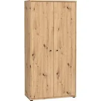 FORTE Schuhschrank Tempra, Mehrzweckschrank, 2 Türen, Einlegeböden, Höhe 149,5,5 cm Breite 73,7 cm