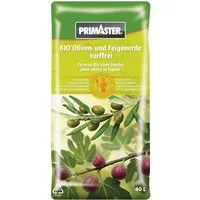 Primaster Pflanzerde Primaster Bio Oliven- und Feigenerde torffrei 40 L, Bio torffrei