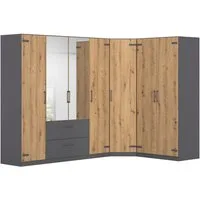 rauch Schrank-Set Holmes, (Set), mit Applikationen "Industrial Style" MADE IN GERMANY