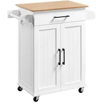 Yaheetech Küchenwagen, Servierwagen mit Schublade & 3 Schrank