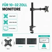 ProfiPatch Monitor-Halterung Tischhalterung für 1 Monitor, (bis 32 Zoll, 1-tlg)