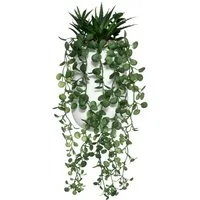 Kunstpflanze Kunstpflanze PEPEROMIA, hängend Zimmerpflanze, Atmosphera Créateur d'intérieur, Höhe 33 cm