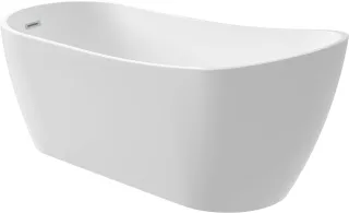 Neuesbad Serie 200 Freistehende Acryl-Badewanne, Asymmetrisch, 150CM NB1DEKDA015W1