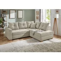 Jockenhöfer Gruppe Ecksofa Heidelberg L-Form, B: 228 cm, mit Bettfunktion, Bettkasten & Zierkissen