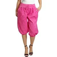 Mississhop Caprihose Damen Baumwolle 100 % Sommerhose Haremhose M.374