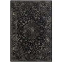TaraCarpet Teppich Tara Carpet Leonardo Ghoum, rechteckig, Höhe: 14 mm, Modernes Orientalisches Design in schwarz anthrazit premium 133x195