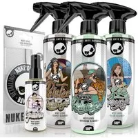 Nuke Guys Auto Innenreinigungsset - für Kunststoff, Leder und Glas Auto-Reinigungsmittel (Set, [5-St. Auto KFZ Innenraumreinigungsset Autopflege Set - Autoreinigung - Innenreinigungsset)