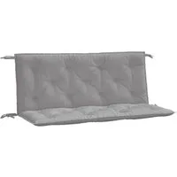 vidaXL Sitzauflage Gartenbank-Auflagen 2 Stk. Grau 120x50x7 cm Oxford-Gewebe, (2 St)