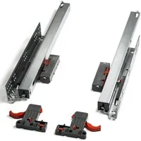 SO-TECH® Auszug Unterflurführung 40 kg 250 - 600 mm UV4-40-K2D-PP Push-Open, SmartSlide, Nenntiefe 500 mm