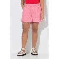 Angel of Style Jeansshorts Shorts weites Bein Musselin Streifen Elastikbund
