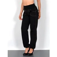 ESRA Pumphose Damen Jeanshose Pumphose hohe Leibhöhe Baggy Jeans High Waist J132 Damen Jeans Haremshose High Waist Damen Pumphose Boyfriend Jeans Baggy