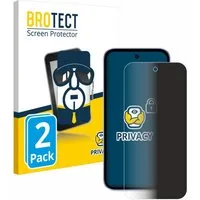BROTECT Displayschutzfolie Sichtschutzfolie für Google Pixel 9a, 2 Stück, Anti-Spy Privacy Sichtschutz Blickschutzfolie Blaulicht-Schutz