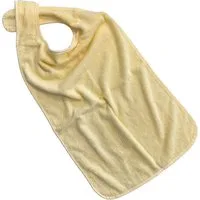 PFLEGE POINT Speiseschürze PFLEGE POINT® Ess-Schürze Frottier mit Steckverschluss gelb