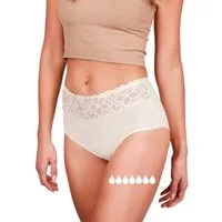 Taynie Periodenslip Deluxe ultra - Periodenunterwäsche sehr starke Blutung - Damen (1-St., 1er-Pack) Auslaufsichere Periodenunterwäsche / Periodenslip aus Bio Baumwolle