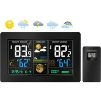 echos Eco-450 Funkwetterstation (mit Funk-Außensensor, Wettervorhersage,Farbdisplay,Funk-Außensensor mit LCD-Display)