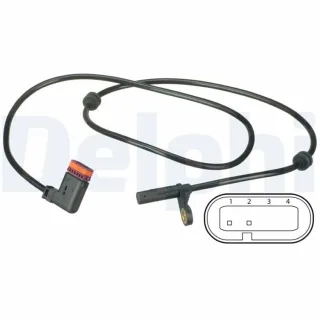 Delphi ABS-Sensor hinten Mercedes Glk-Klasse
