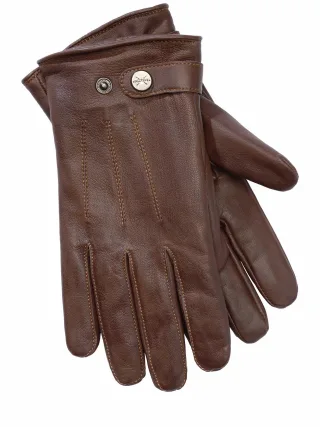 Pearlwood Herren Lederhandschuhe Burton Braun 100 % Schafleder