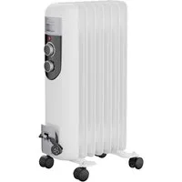 TroniTechnik Heizgerät Ölradiator Mobile Elektroheizung 7 Rippen, 1500Watt, 1500 W, energiesparend, Elektroheizung, 1500 Watt