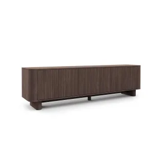 Jerpax Tv-Schrank, Braun, Holzwerkstoff, 200x42x40 cm, Wohnzimmer, Wohnwände, Lowboards, Lowboards stehend