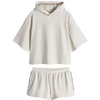 The Set Pullover & Shorts The Set Weicher, gerippter Hoodie und Shorts, Set (2-tlg)