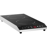 Royal Catering Induktions-Kochfeld RCIC-1800P6, Induktionsplatte Induktionskochplatte Induktionskocher 2 x ⌀ 22 cm