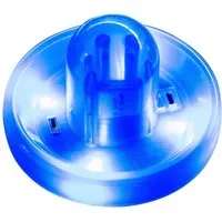 Carromco Air-Hockeytisch Airhockey Pusher LED, Wiederaufladbar durch Micro-USB