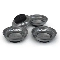 Weber GmbH Magnethalter Magnetschalen Set Magnet Teller (Set, 4-St), Ø 75mm, starker Magnet, mit Gummischutz