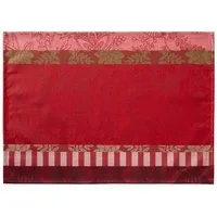 Le Jacquard Francais Platzset Beschichtete Tischsets (2x Set) Gipsy Rubis 36x50 cm, (Set, 2-St), beschichtet