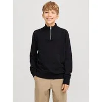 Jack & Jones Junior Troyer JJEEMIL KNIT HALF ZIP NOOS JNR Baumwollmischung, regular fit