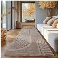 SIMPEX24 Designteppich Unicolor - Einfarbig, Rechteckig, Höhe: 12 mm, Kurzflor Boho Teppich Weich Anti-Rutsch Rückseite Waschbar