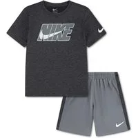 Nike Sportswear Shirt & Shorts B NK DROPSET SS TEE SHORT SET (2-tlg) 2-teiliges Set, für Children, aus Polyester