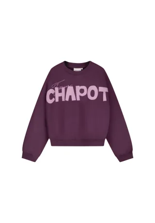 Fabienne Chapot - Sweatshirt mit Logo-Print rot - Gr. - M