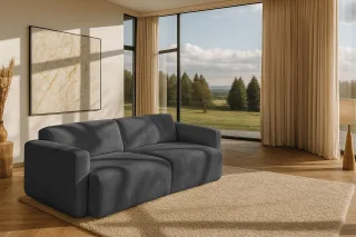 Home affaire 3-Sitzer "Myrland" Breite 230 cm, Chenille, Easy Clean Stoff, mit Kaltschaum