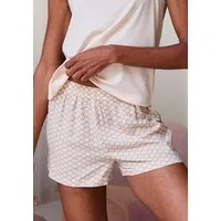 LASCANA Pyjamashorts mit edlem Allover-Muster