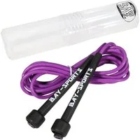 BAY-Sports Springseil High Speed Nylon Sprungseil pink rosa Hüpfseil Skipping Rope Adult, Stufenlos Längenverstellbar - Leicht und ergonomisch