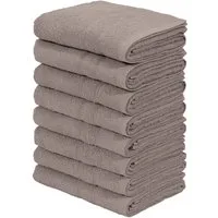 OTTO home Handtuch Set Inga, 8 tlg. Handtuch-Set 50x100cm, Walkfrottee (Set, 8-St), Handtücher mit feiner Bordüre, 100% Baumwolle, einfarbig, weich