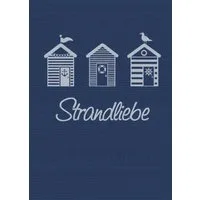 ROSS Geschirrtuch, maritim, Strandliebe, Strandhäuser, blau