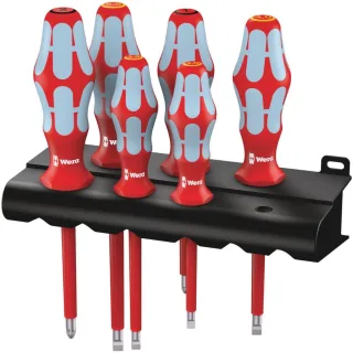 Wera 3165 i/6 Schraubendrehersatz, Edelstahl + Rack, 6-teilig - 05022745001