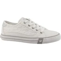 Mustang Shoes Winona Sneaker Freizeitschuh, Halbschuh, Schnürschuh mit Makramee-Stickerei