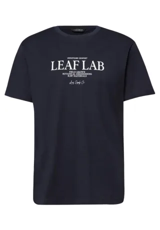 Street One - T-Shirt mit Rundhals und Chestprint blau - Gr. - XL