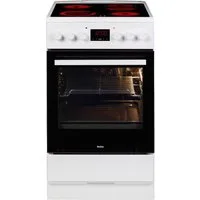 Amica Elektro-Standherd SHC 903 001 W, mit 1-fach-Teleskopauszug, Simple Steam Reinigungsfunktion, Komfortables Kochen und Backen mit bequemer Handhabung