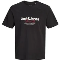Jack & Jones PlusSize T-Shirt JORCASSIS TEE SS CREW NECK FST PLS mit Logo Schriftzug