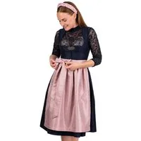 MarJo Dirndl Midi Dirndl 2tlg. - CODI - nachtblau/altrosa