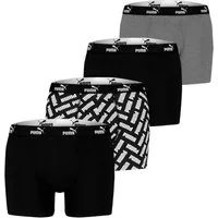 PUMA BODYWEAR Boxershorts Everyday (Mehrpack, Set) Webgummibund, Logo, im 4er Pack