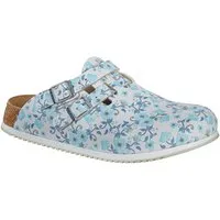Birkenstock Clog Kay Superlauf, Birko-Flor, Blooming Roses Black Pantolette