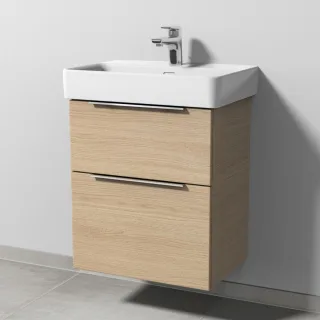 Sanipa 3way Waschtischunterbau zu Laufen Pro S Waschtisch mit 2 Auszügen, Eiche-Nordic UM78548