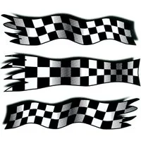 Hermann Schütz Aufkleber Hermann Schütz Aufkleber Styling-Flag schwarz-weiß