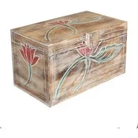Oriental Galerie Truhe Truhe Blumen Modell Baris Mittel 50 cm